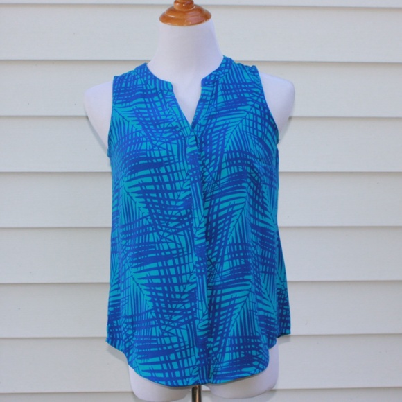 Apt 9 Sleeveless button down blouse Petite Small - Picture 1 of 11